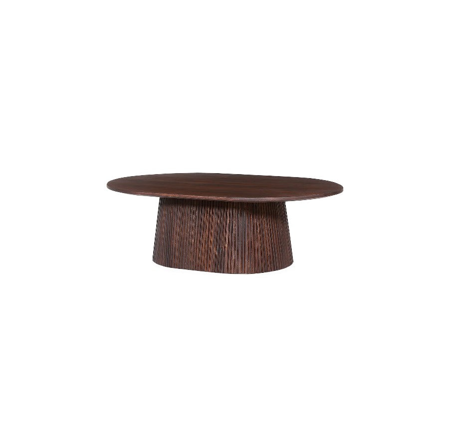 WALNUT FLUTED - COFFEE TABLE